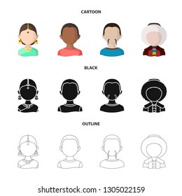 Vector illustration of imitator and resident icon. Collection of imitator and culture stock vector illustration.