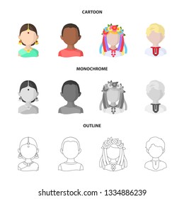 Vector illustration of imitator and resident icon. Set of imitator and culture stock symbol for web.