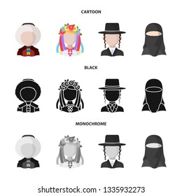 Vector illustration of imitator and resident icon. Set of imitator and culture vector icon for stock.