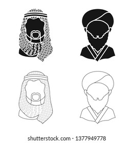 Vector illustration of imitator and resident icon. Collection of imitator and culture stock vector illustration.