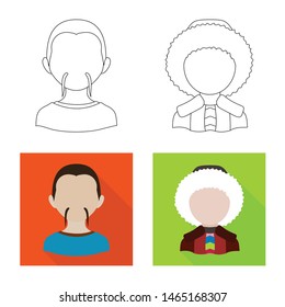 Vector illustration of imitator and resident icon. Set of imitator and culture vector icon for stock.