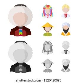 Vector illustration of imitator and resident logo. Set of imitator and culture vector icon for stock.