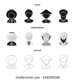 Vector illustration of imitator and resident logo. Collection of imitator and culture vector icon for stock.
