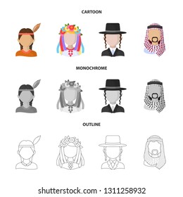 Vector illustration of imitator and resident sign. Set of imitator and culture stock symbol for web.