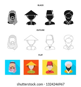 Vector illustration of imitator and resident sign. Collection of imitator and culture stock vector illustration.