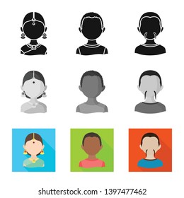 Vector illustration  imitator and resident sign. Collection  imitator and culture stock symbol for web.