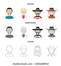 Vector illustration of imitator and resident symbol. Collection of imitator and culture stock vector illustration.