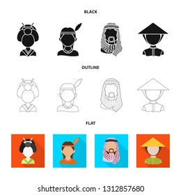 Vector illustration of imitator and resident symbol. Collection of imitator and culture vector icon for stock.