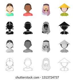 Vector illustration of imitator and resident symbol. Collection of imitator and culture stock vector illustration.