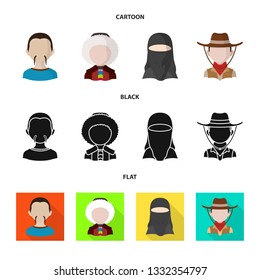 Vector illustration of imitator and resident symbol. Collection of imitator and culture stock symbol for web.