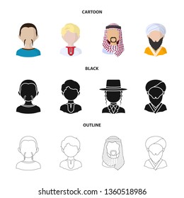 Vector illustration of imitator and resident symbol. Set of imitator and culture stock symbol for web.