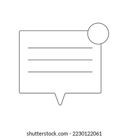 una ilustración vectorial de un mensaje entrante