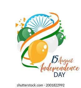 vector illustration of independence day. 15 August vector design. holiday graphic icons.