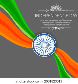 vector illustration of independence day. 15 August vector design. holiday graphic icons.