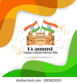 vector illustration of independence day. 15 August vector design. holiday graphic icons.