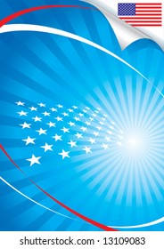 vector illustration of Independence Day