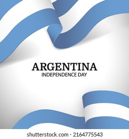 Vector Illustration of Independence Day of Argentina.  
