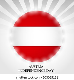 Vector illustration for independence day of Austria.