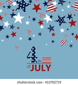 Vector Illustration of an Independence Day Background
