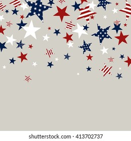 Vector Illustration of an Independence Day Background