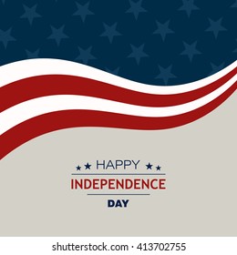 Vector Illustration of an Independence Day Background