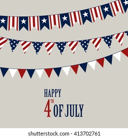 Vector Illustration of an Independence Day Background