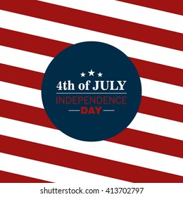 Vector Illustration of an Independence Day Background