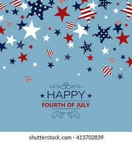 Vector Illustration of an Independence Day Background