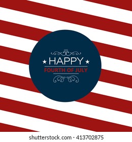 Vector Illustration of an Independence Day Background