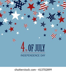 Vector Illustration of an Independence Day Background