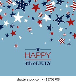 Vector Illustration of an Independence Day Background