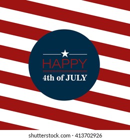 Vector Illustration of an Independence Day Background