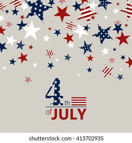 Vector Illustration of an Independence Day Background