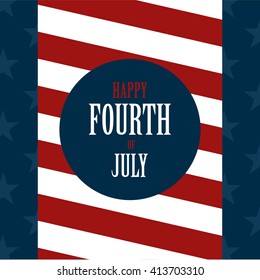 Vector Illustration of an Independence Day Background
