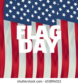 Vector Illustration of an Independence Day Background. Happy Flag Day