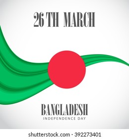 Vector Illustration of  Independence Day of Bangladesh.