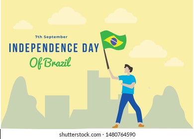 Vector Illustration Independence day of Brazil