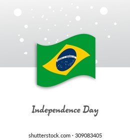 Vector Illustration Independence Day of Brazil.