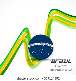 Vector Illustration Independence Day of Brazil.