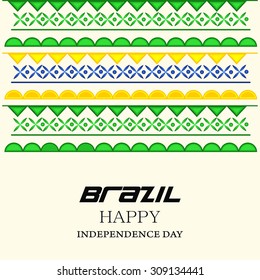 Vector Illustration Independence Day of Brazil.