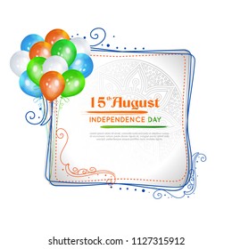 vector illustration of independence day celebration. 15 August