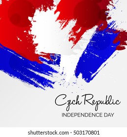 Vector illustration for Independence day of Czech republic.