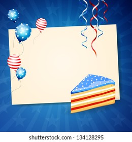 Vector Illustration of an Independence Day Design