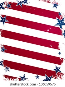 Vector Illustration of an Independence Day Design