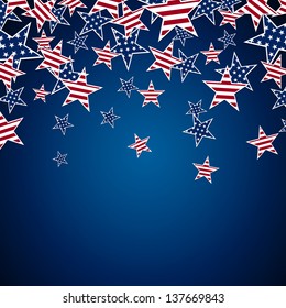 Vector Illustration of an Independence Day Design