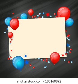 Vector Illustration of an Independence Day Design