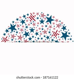 Vector Illustration of an Independence Day Design