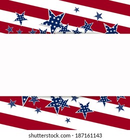 Vector Illustration of an Independence Day Design