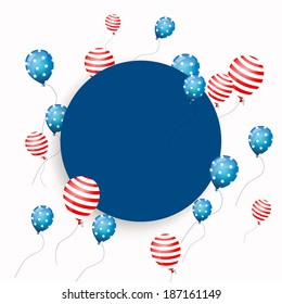 Vector Illustration of an Independence Day Design