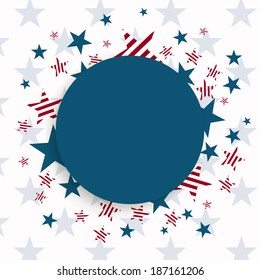 Vector Illustration of an Independence Day Design